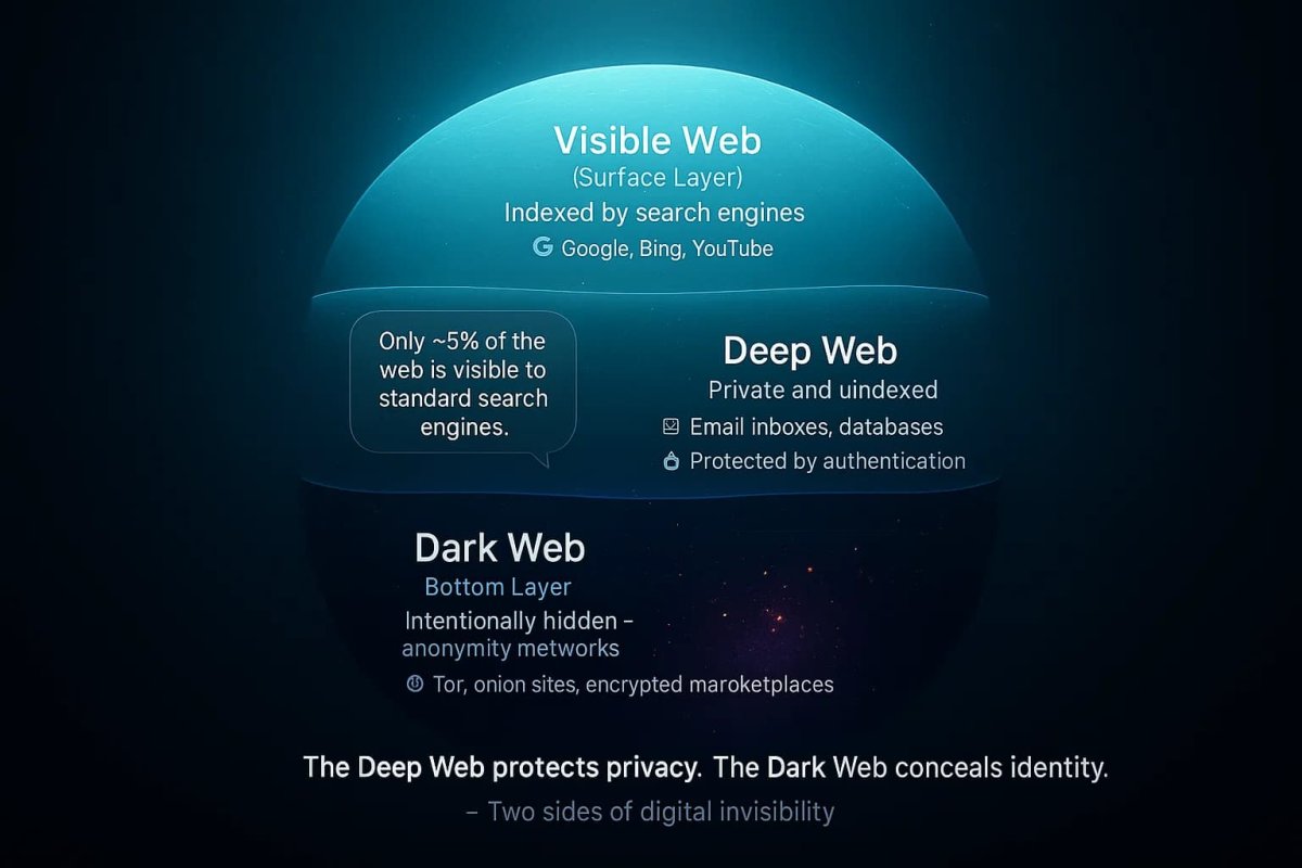 Dark Web vs Deep Web vs Clearnet - What's the Difference (And Which Is More Dangerous?)