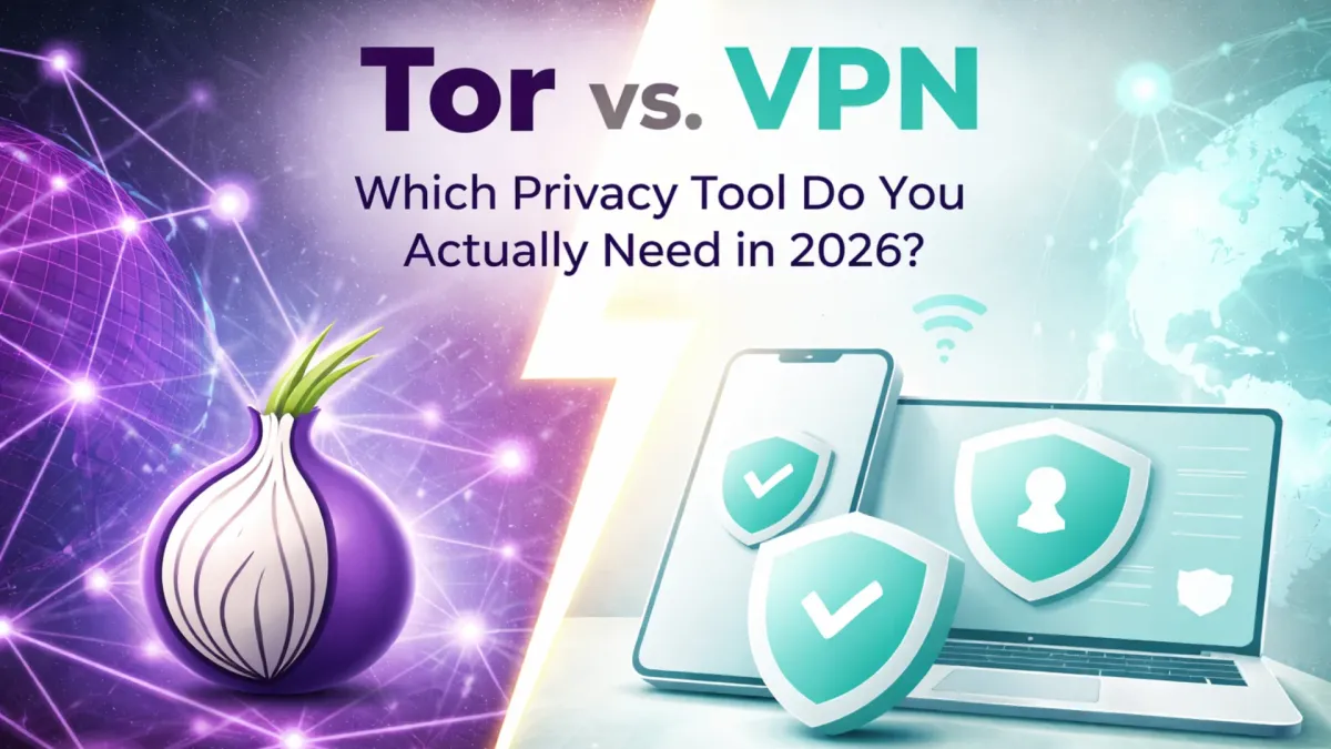 Tor vs VPN - Key Privacy Differences in 2026 - Which One Actually Protects Your Privacy?